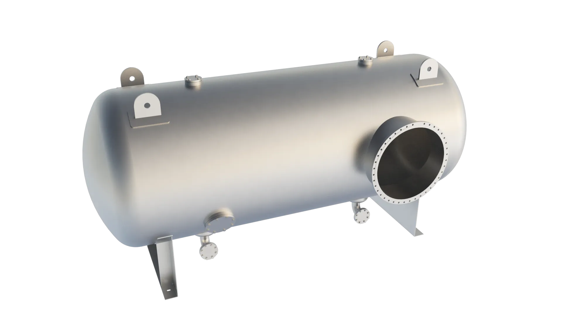 Industrial pressure vessel engineered to PED for a process plant