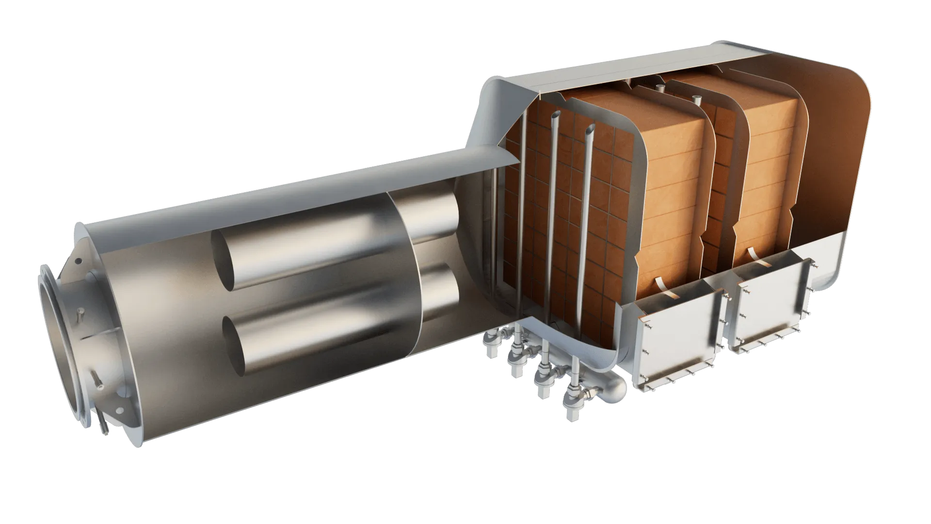 Axces SCR system for industrial emission control and exhaust gas treatment