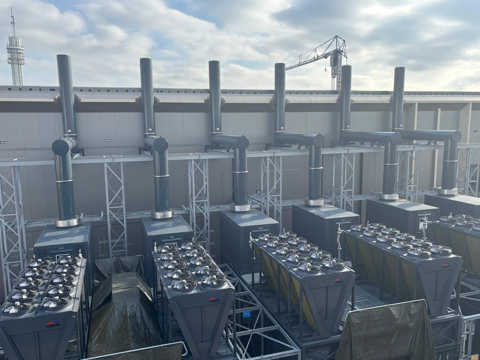 Axces engineered noise and emission control installation at an industrial site