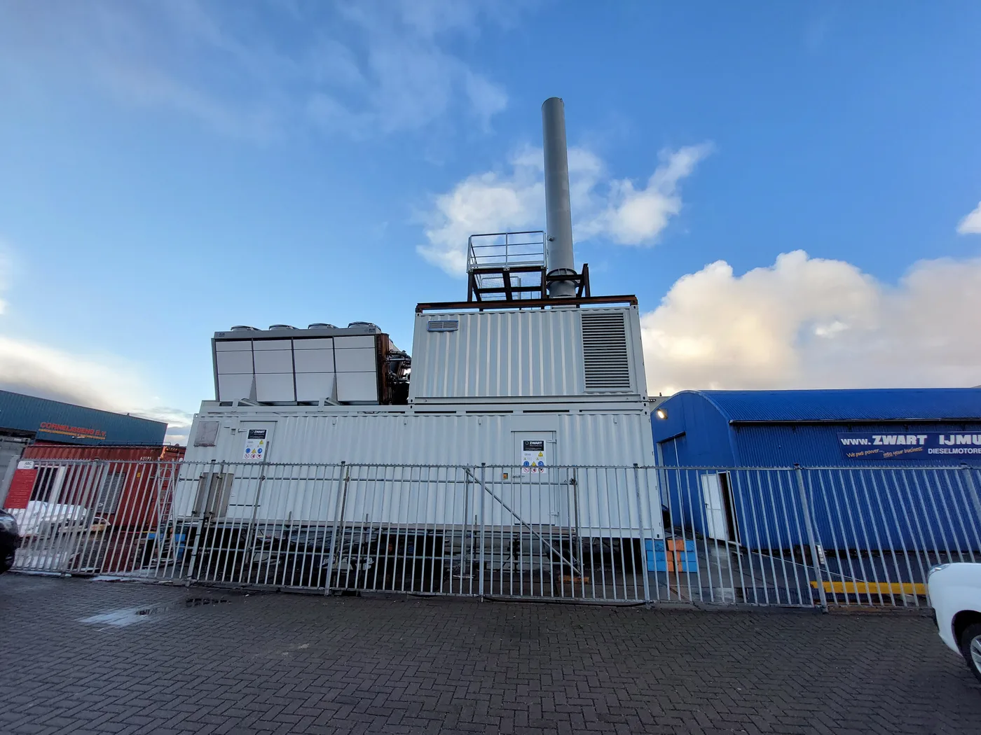 Test unit used to verify the after-treatment container design before series production
